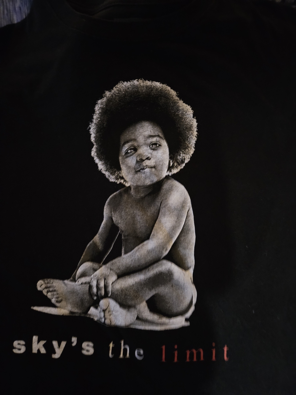 NOTORIOUS BIG 90s Black Graphic Tee